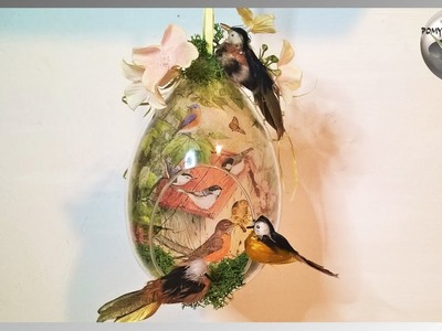 Jak zrobić pisankę decoupage 3D z ptaszkami - Pomysły Plastyczne DiY