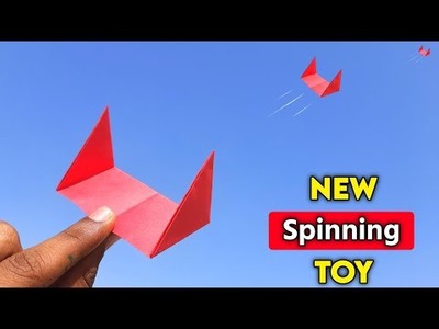 NEW spinning toy , how to make paper flying plane glider , best paper flying toy , Easy paper plane
