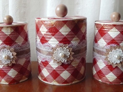 Rustic-Style Decoupage On Tin Cans || Crafting With Tin Cans Series