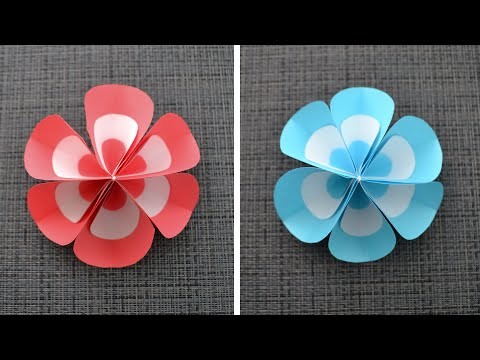 Schöne Papier BLUME Origami | Nice Paper FLOWER Oriami | Tutorial DIY by ColorMania