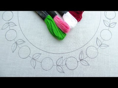 Super Unique Hand Embroidery Neck Design for Kurti Brazilian Embroidery Stitches Flower Design