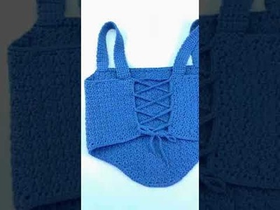 Crochet Corset Top | Chenda DIY #shorts