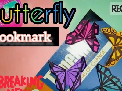DIY butterfly bookmark | Bookmark idea | Back to school supplies