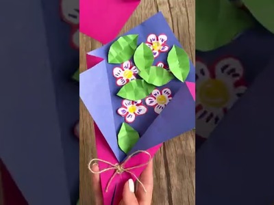 DIY flower with paper   #paper #diy #flower #asmr #satisfying #shorts  #foryourpage