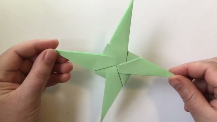 DIY How to make a Shuriken out of Paper. Origami Ninja Shuriken