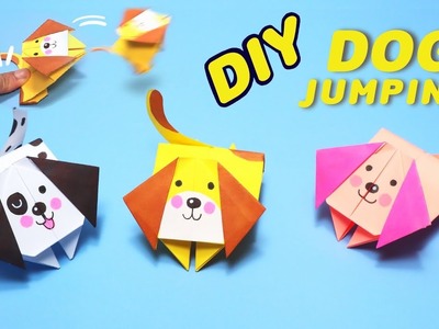 DIY Paper Dog Jumping (Origami Dog)