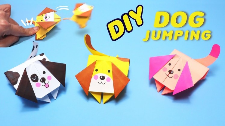 DIY Paper Dog Jumping (Origami Dog)