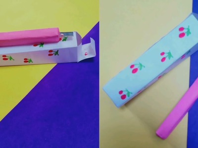 DIY paper knife at home || Cardboard & paper cutter || school supplies || DIY cutter ||Origami craft