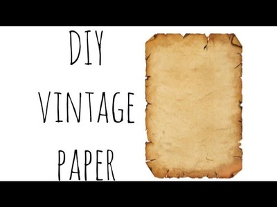 DIY vintage paper | Easy tutorial using coffee | Craft Door #craft ideas #craft door