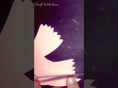 Easy paper bird craft #shorts #craftwithbanu #craftvideos #easycraft #papercrafts