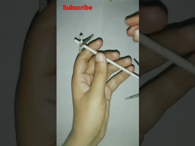 How to make a newspaper swing. Diy miniature swing. newspaper craft