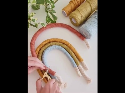 How to make easy rainbow ???? Macramé ????