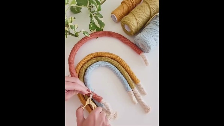 How to make easy rainbow ???? Macramé ????