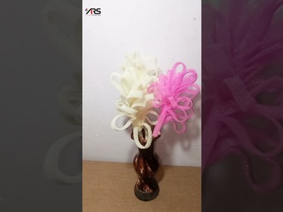 How To Make Flowers : craft |Foam Flowers| tutorial(Diy) #short #ytshort