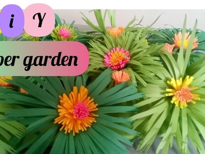 How to make paper  Garden  at home | DIY paper garden