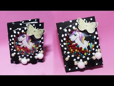 How to make Unicorn diary at home | DIY unicorn notebook | Paper craft | School supplies