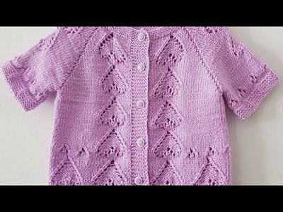 Latest and Trendy Hand Knitting Baby Cardigan Design