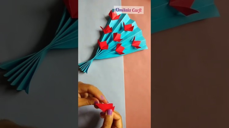 Origami Flower Bouquet Tutorial. For the complete video click the link???? https:.youtu.be.WTvgLunQBP4