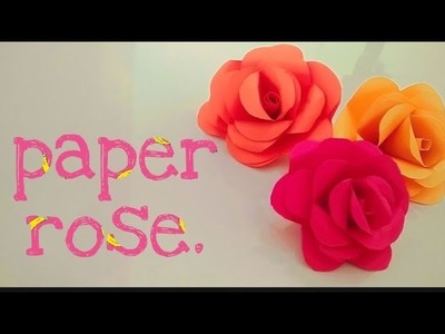 #paper craft# paper rose#