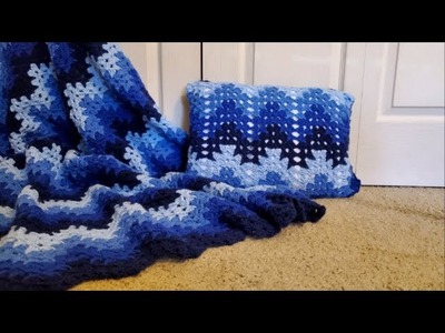 Spiked Ombre Matching Pillow.Easy and Beautiful Crochet Baby Pillow.Easy Crochet Baby Pillow