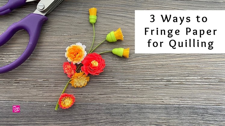 3 Ways to Fringe Paper for Quilling | Quilling Techniques | Quilling for Beginners