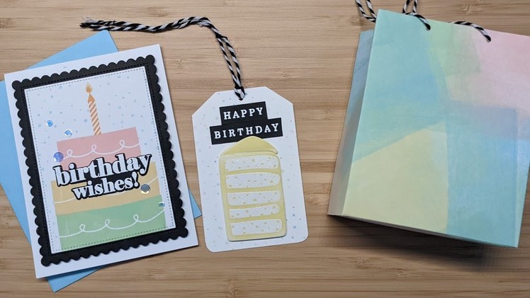 A Card, A Tag & A Bag! 3 Easy Birthday Projects To Make | Quick, Simple & Fun Gifts Using Your Stash
