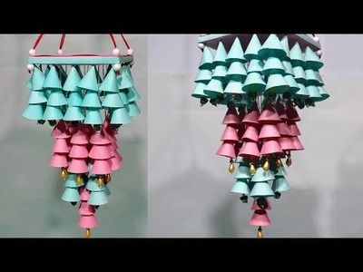 Beautiful Paper Jhumar Making। Beautiful Paper Home Decoration Idea।