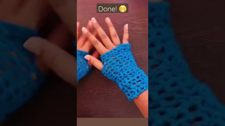 Crocheting fishnet fingerless gloves!
