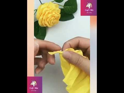 DIY How to make realistic and easy paper roses complete tutorial How To Make A Crepe Paper Rose