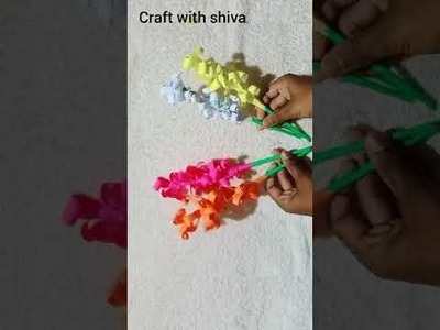 Easy paper flower.flower making.craft with shiva