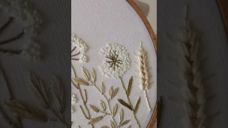 French knot for roses on architectural embroidery || french knot flower embroidery#short #ashortaday