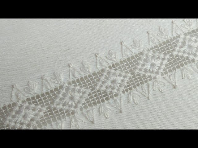 Hand Embroidery For Beginners || Fasten And White Thread  Basic Embroidery Stitches By Let's Explore