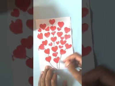How to Make a birthday Greeting Card DIY|| Homemade finger print hear ||Tonni art&Craft