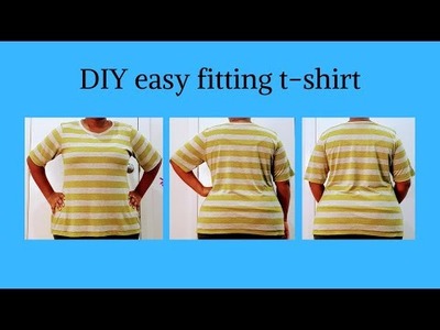 How to make an easy fitting t-shirt. pattern making.sewing.