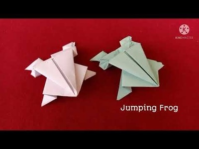 How To Make an Origami Jumping Frog || Origami || Paper Craft @DIY with JAZZ