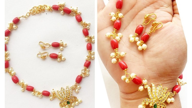 How To Make Coral Necklace#Corals#jewellerycollection#ideas #trending #handmade @House of fashion