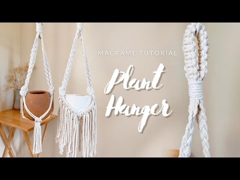 How to make: Easy Macrame Plant Hanger Tutorial