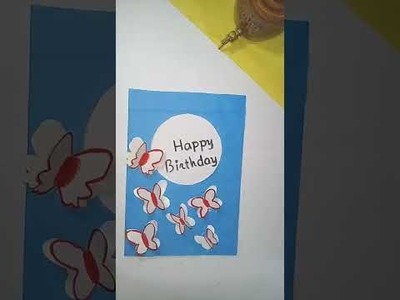 How to make Happy Birthday card. Diy homemade birthday greeting card | #shorts