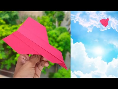 How To Make Paper Airplane That Flies Far. Origami Paper Airplane