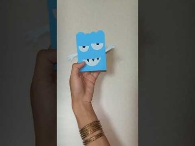 How to make Paper Monster. Easy Paper Craft DIY. #Shorts