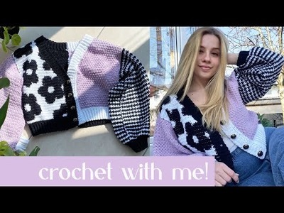 How to make this crochet cardigan | crochet with me ????