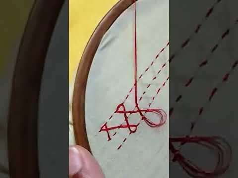 Lest Run Stitch Hand Embroidery Design With Tutorial #trend #short #hand_embroidery