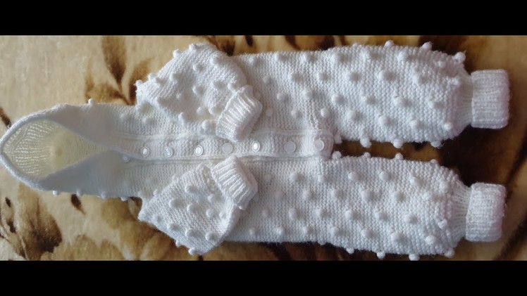 Menyre tjeter punimi me shtiza Paliceta me kapuç  -  Knit baby jumpsuit 9 -12 month  (another way)