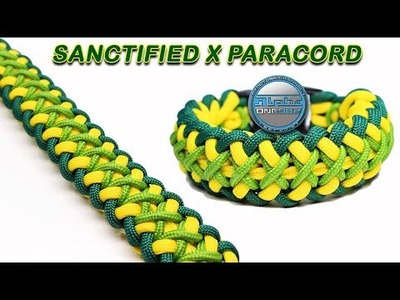 New To Paracord How to Make a Paracord Bracelet Sanctified X Stitched Paracord Knots Tutorial