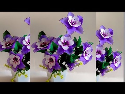 Nylon stocking flowers | bud making | stocking flowers | leaf making | socks flowers | DIY flowers