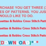 Poinsettas & Robins Cross Stitch Pattern***L@@K***Buyers Can Download Your Pattern As Soon As They Complete The Purchase