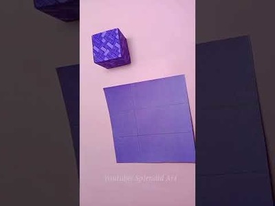 #shorts. How to make a Paper Box. Origami Tutorial. Paper Folding DIY Crafts Idea