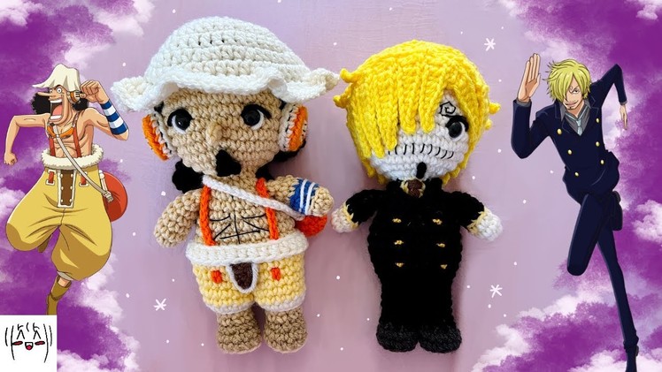 Usopp & Sanji - One Piece | Crochet Progress Vlog