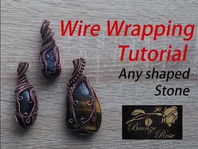 Wire wrapping tutorial for any shaped stone