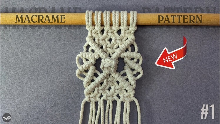 DIY Macrame Pattern #1 | Macrame Pattern and Knot Tutorial